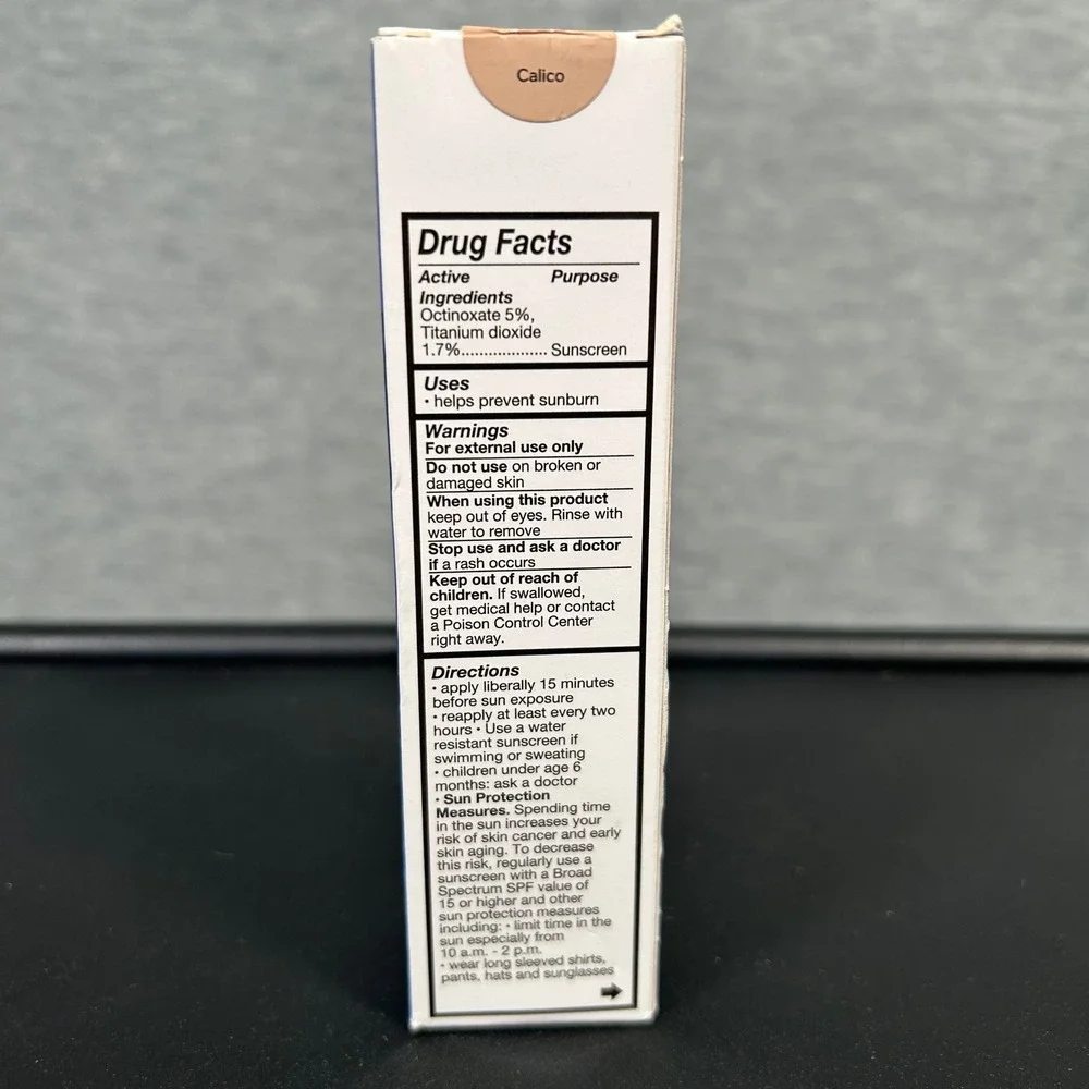 No7 Lift & Luminate Serum Foundation 1oz Calico SPF 15 Anti-Aging Exp 3/2028 NEW